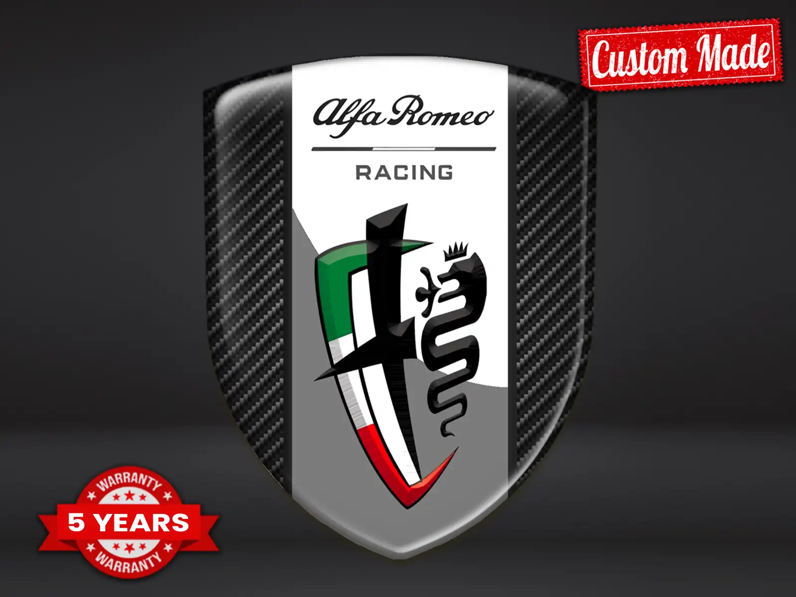 Alfa Romeo Autoembleme Personalisierbar Limitiert Universal Robust